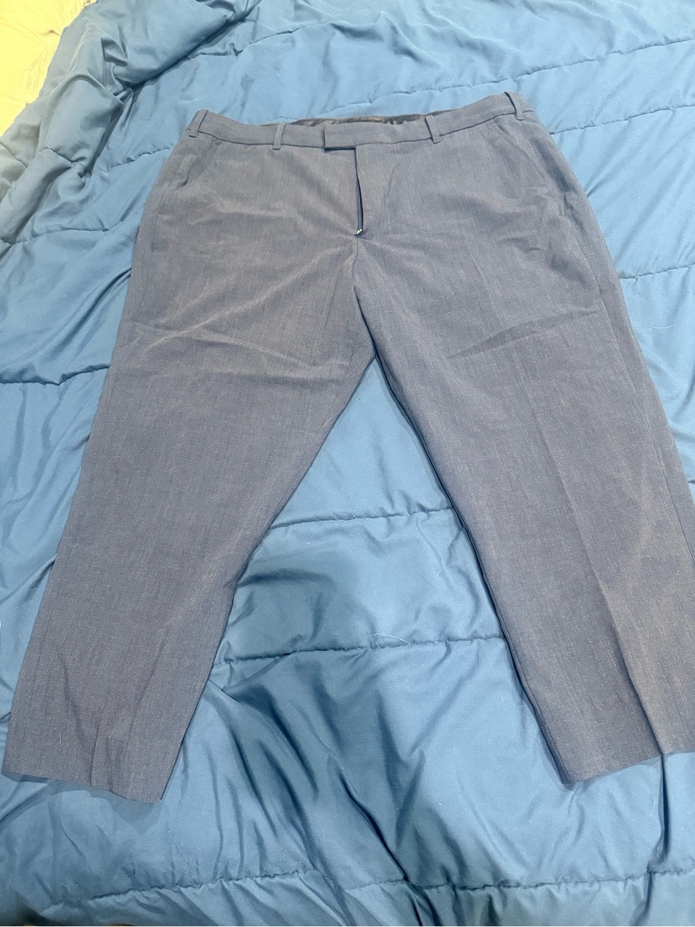 Abercrombie & Fitch Men's Navy Blue Dress Pants
